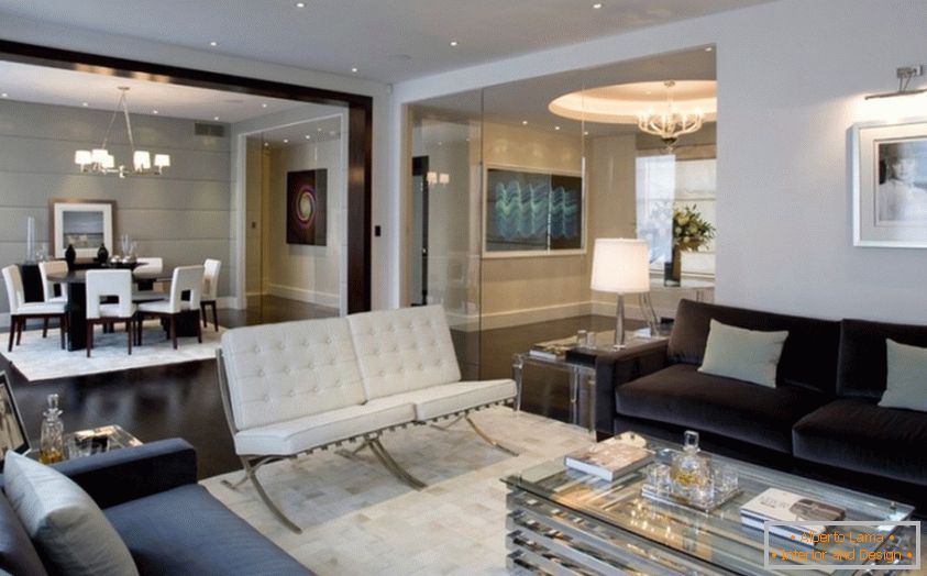 Diseño moderno de una lujosa sala de estar