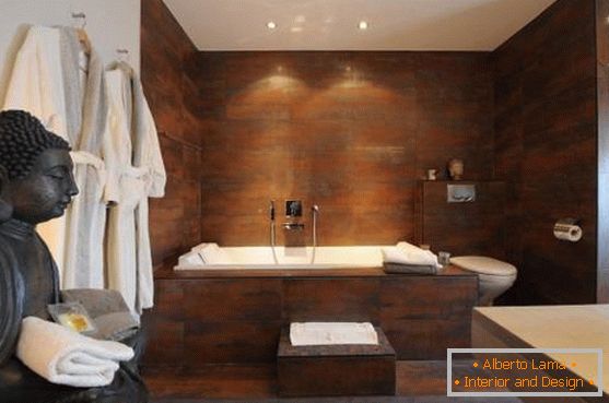 Diseño de un baño estilo asiático + spa