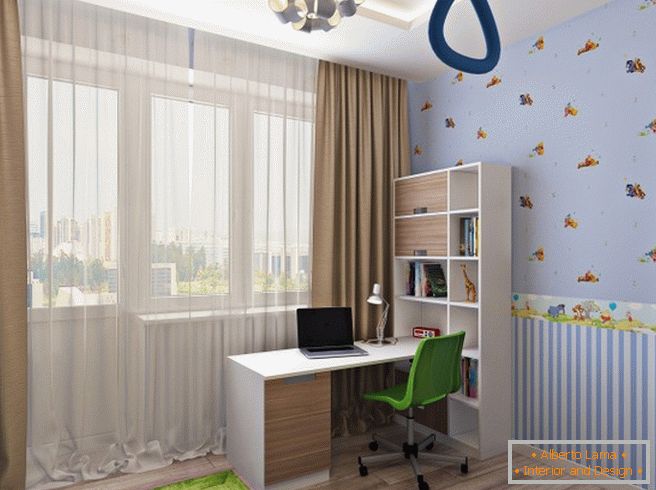 Hermoso diseño de una habitación para niños pequeños