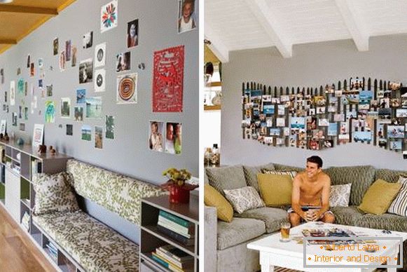 Cómo puedes decorar la pared de la habitación con tus fotos