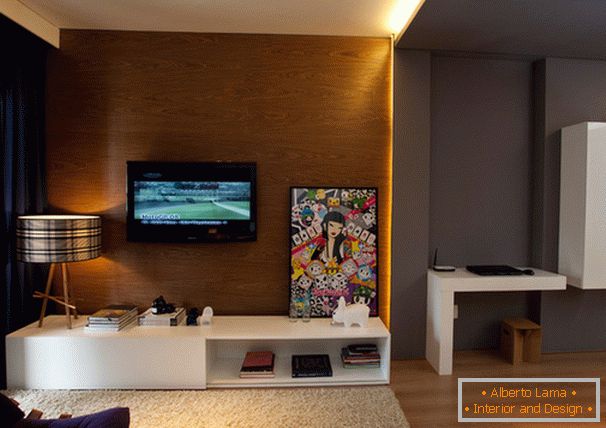 Diseño de interiores de apartamento en Sao Paulo