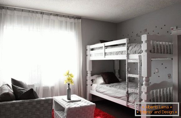 Elegante dormitorio en color blanco