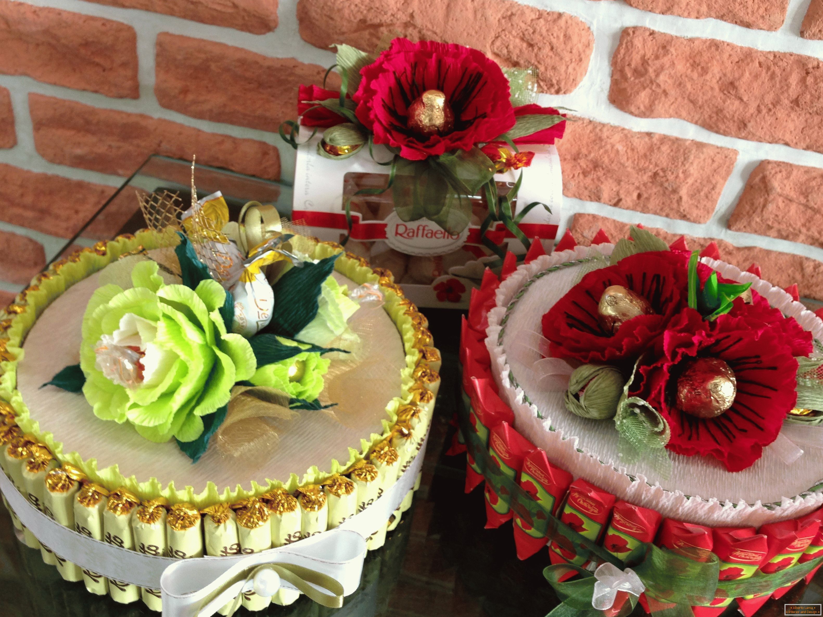 Hacer pasteles con flores