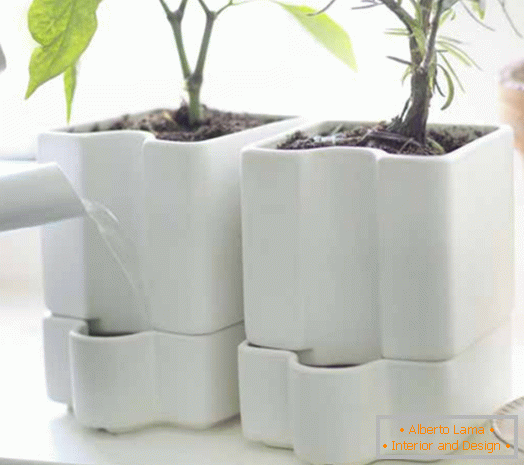 maceta para plantas de cerámica esmaltada SOTCITRON