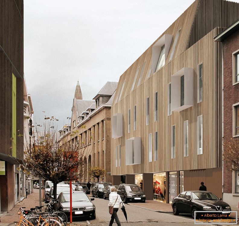 A2o Architecten, renovación de la fachada del edificio público en Bélgica