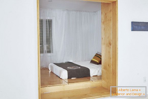 Dormitorio pequeño en color blanco