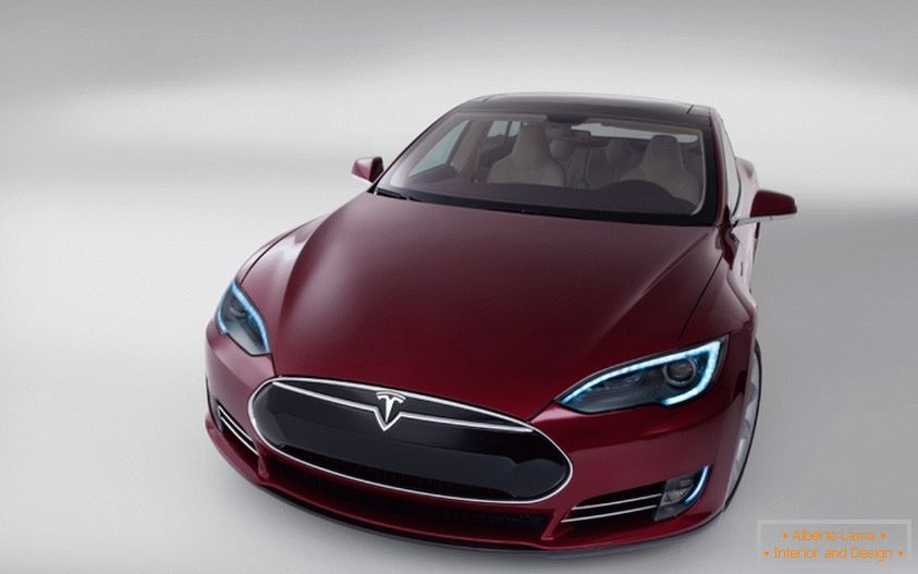 coche eléctrico Tesla S silver