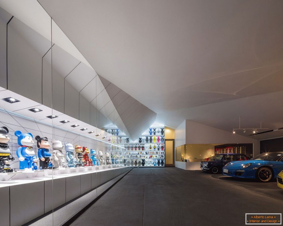 Interesante diseño de paredes y techos en garaje Garage Of The Bears