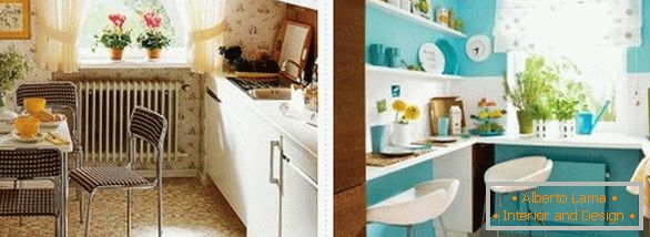 Ejemplos del diseño de cocinas pequeñas