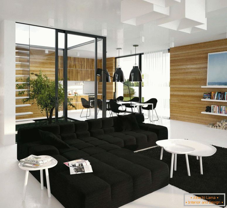 diseño-interior-sala de estar-en-blanco-negro-tono7