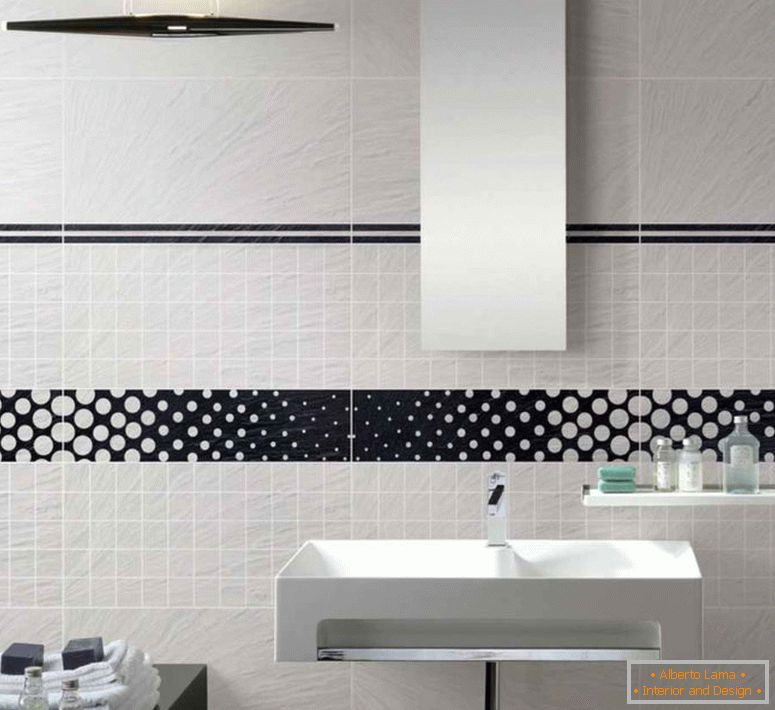 simple-black-and-white-bañeraroom-tile-for-backsplash-usage