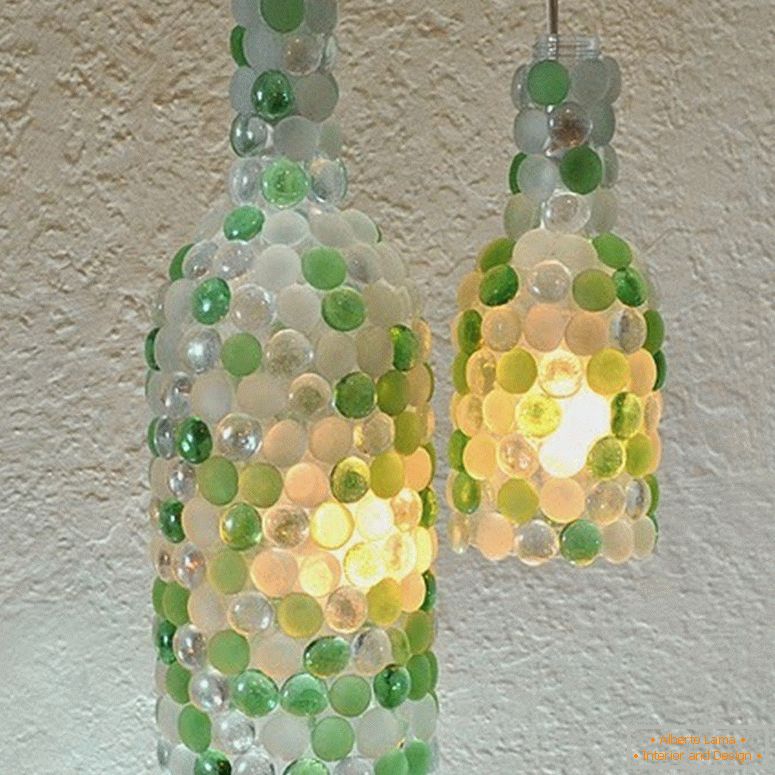 Lámpara de botellas