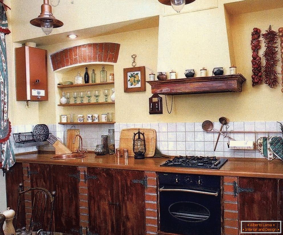 Elementos de decoración en la cocina rusa