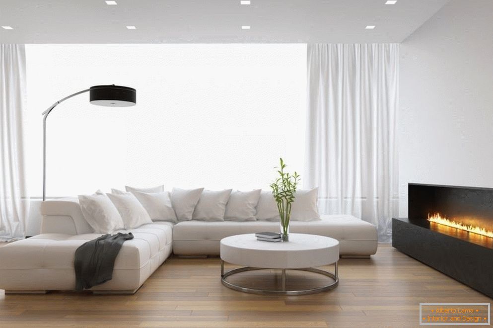 La solución más simple para el techo en la sala de estar