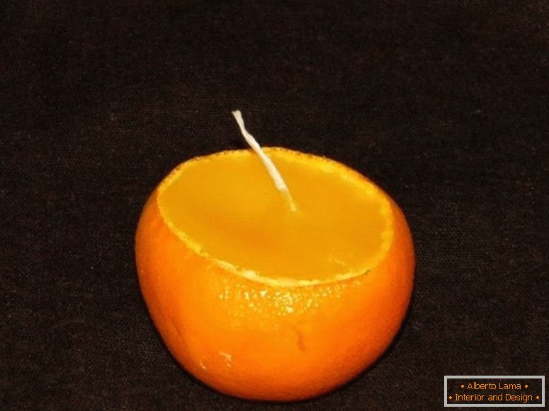 Vela de mandarina