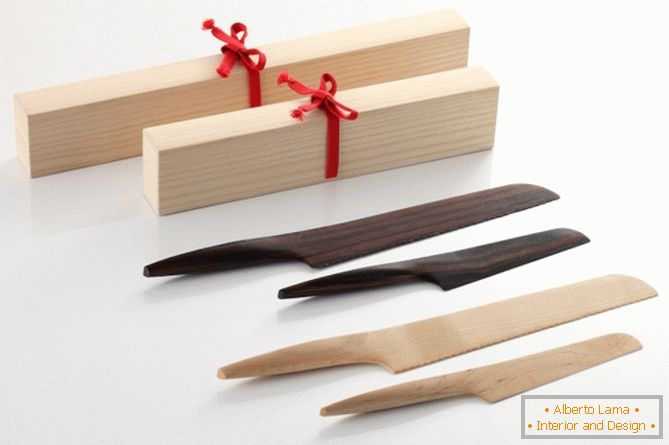 Cuchillos de madera Fusion del estudio de diseño PONTI