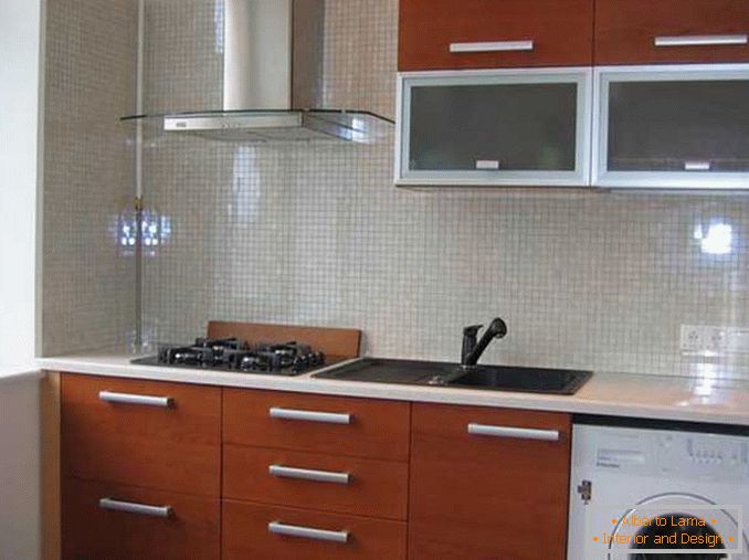 El diseño del interior de un apartamento de una habitación Khrushchev - una cocina en el estilo del minimalismo