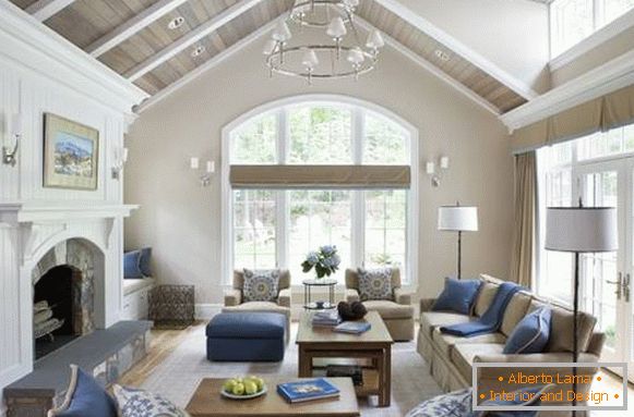 Hermoso diseño fresco de una casa privada - foto de un interior