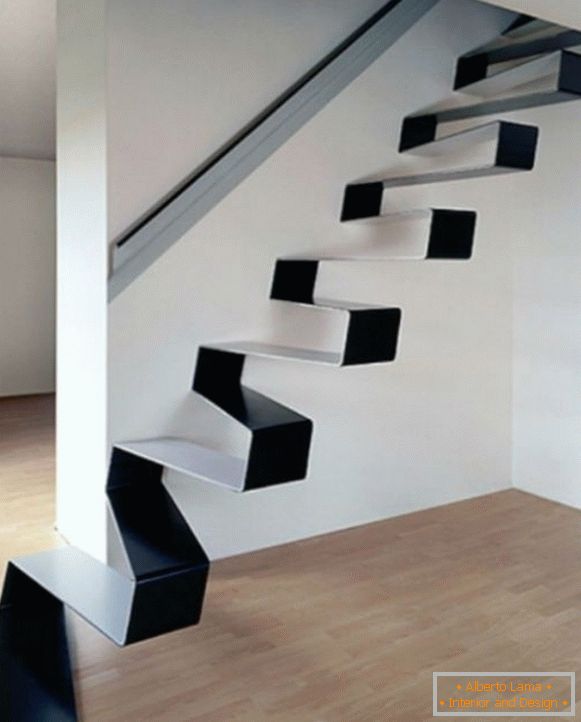 Diseño de una escalera en una casa privada, foto 4