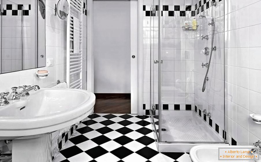 Cuarto de baño en el estilo del minimalismo
