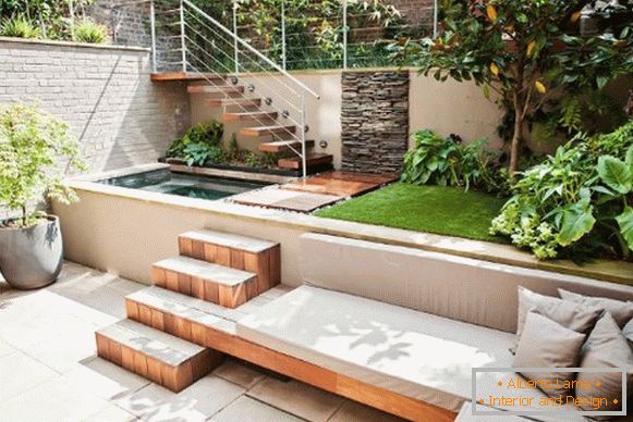 На фото: Diseño de patio de jardinería 