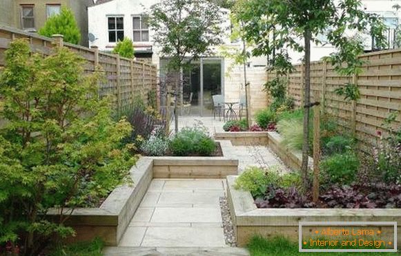 Idea para paisajismo y embellecimiento del patio de una casa privada