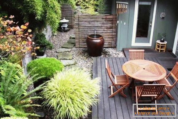 Cómo decorar el patio con sus propias manos - foto de muebles de jardín y decoración