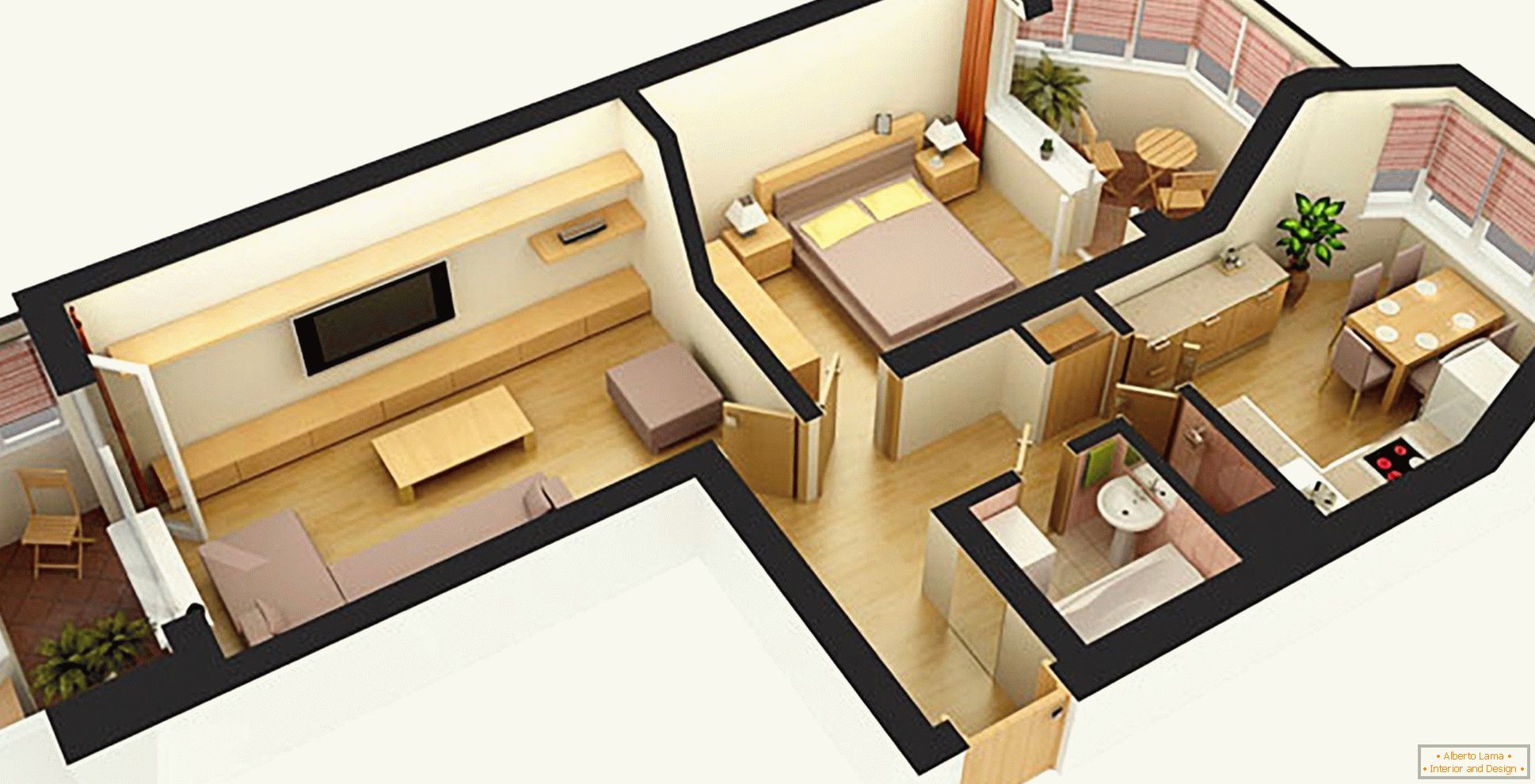 Proyecto de apartamento 3D