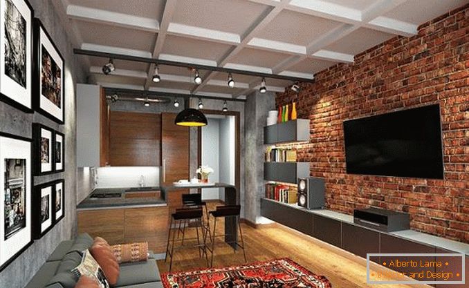 diseño de un pequeño apartamento de dos habitaciones, foto 3