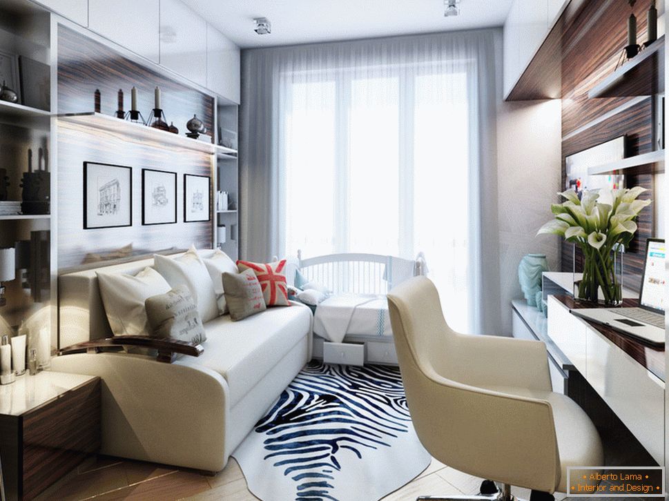 Diseño interior de un pequeño apartamento en un estilo clásico - фото 8