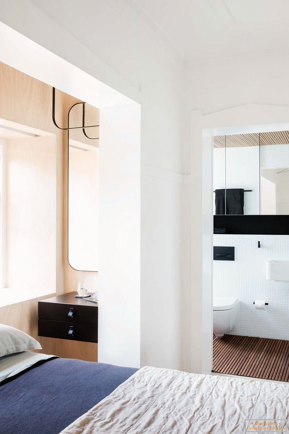 Diseño interior de un pequeño apartamento en Sydney - вид на санузел