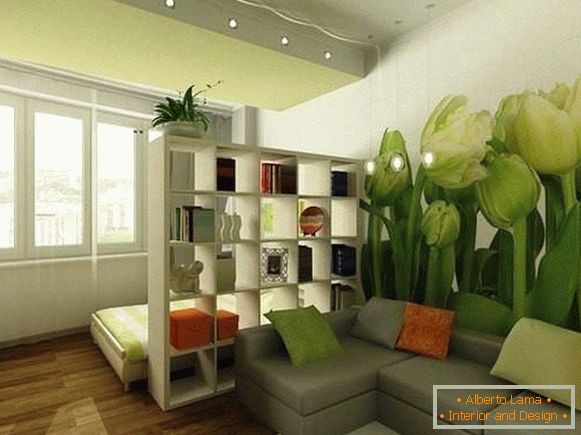 diseño de interiores de un pequeño apartamento de una habitación, foto 17