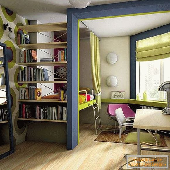 diseño de un pequeño departamento de una habitación, foto 24