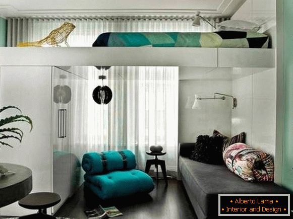 diseño de interiores pequeño apartamento estudio, foto 35