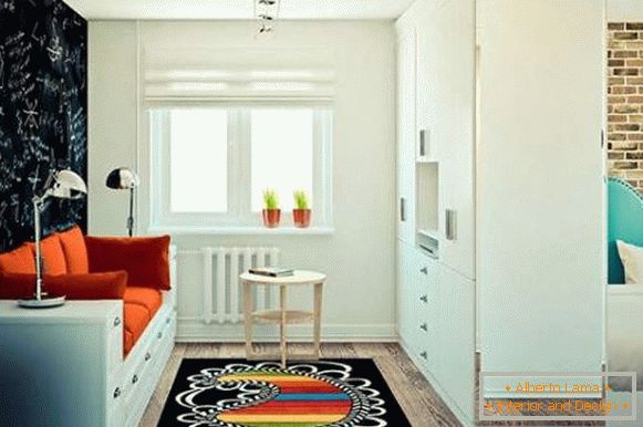 diseño interior de un pequeño apartamento de una habitación, foto 37