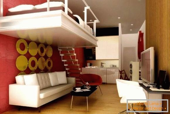 diseño de interiores pequeño apartamento estudio, foto 39