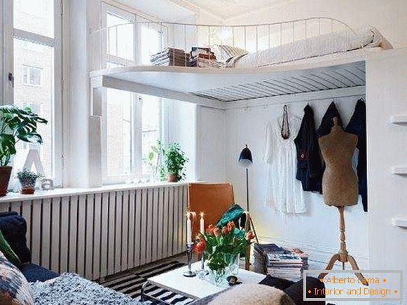 diseño de interiores de un pequeño apartamento de una habitación, foto 5