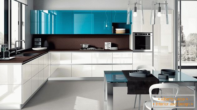 diseño de cocina en una casa moderna