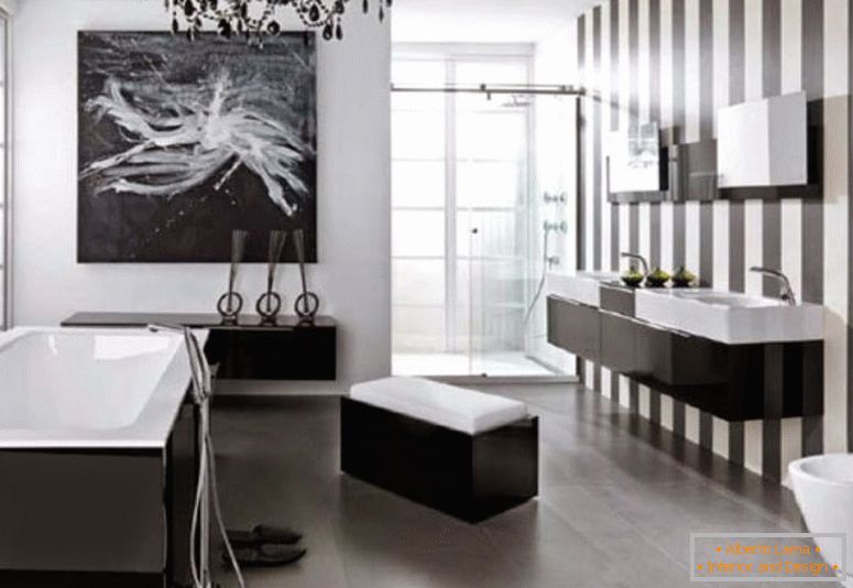 modern-diseño interior de baño-black-and-white-sophisticated-look