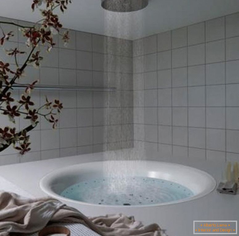 shower-bathtub-diseño interior de baño
