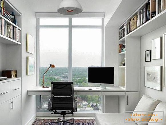 diseño de la oficina en un departamento en un estilo moderno, foto 20