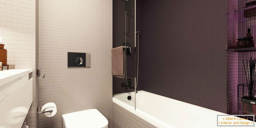 Diseño de baño en un pequeño apartamento