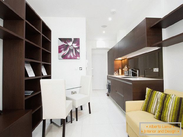 diseño de pequeños apartamentos tipo estudio de 18 metros cuadrados