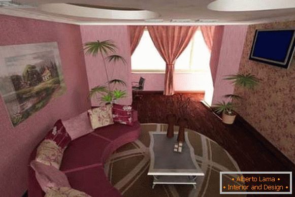 El diseño de las habitaciones pequeñas en el apartamento - la sala en la habitación Khrushchev