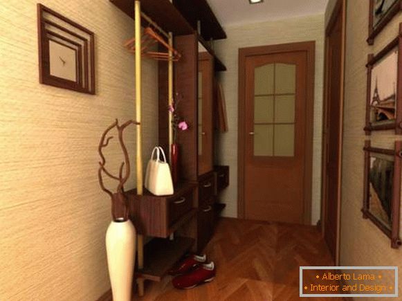Diseño moderno de habitaciones pequeñas en el apartamento - un hall de entrada y un pasillo