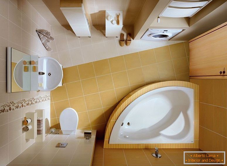 El diseño de un baño pequeño en Jruschov
