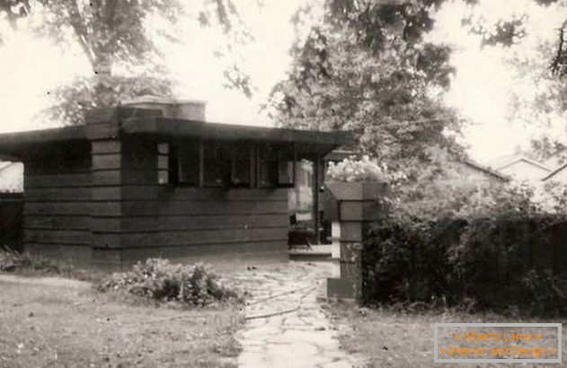 Diseño de la mini-casa de Frank Lloyd, 1935