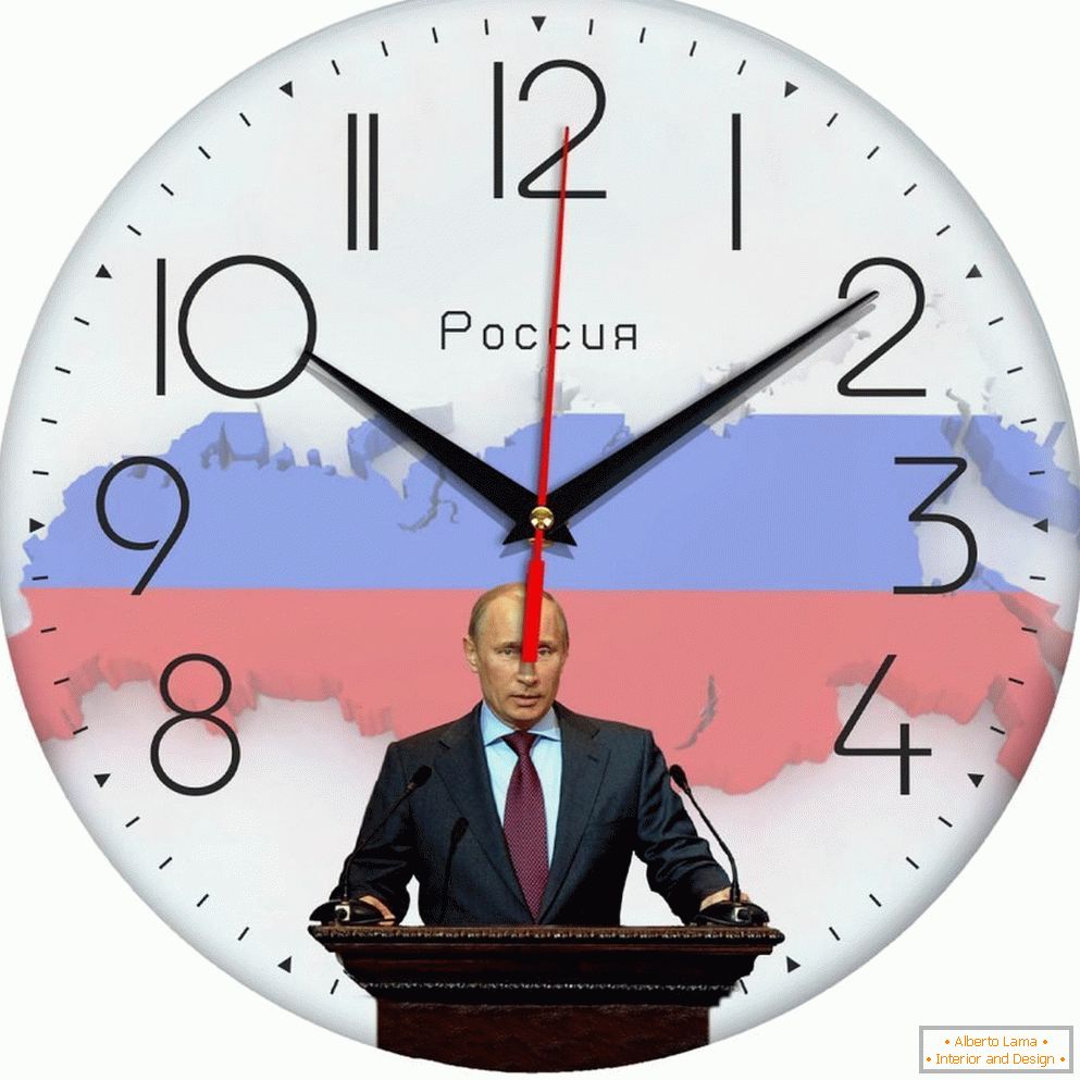 Putin en el reloj