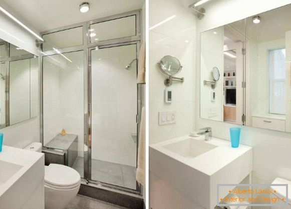 Diseño de baño en un pequeño apartamento de 40 metros cuadrados