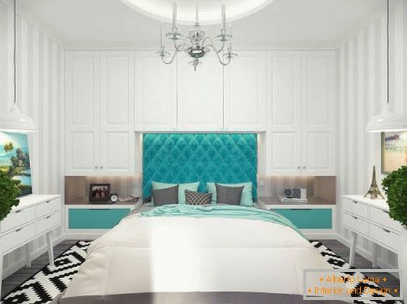 Apartamento de una habitación, 40 m², dormitorio de lujo